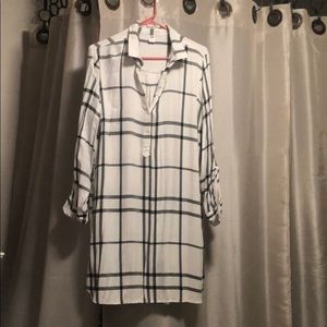 Black & White T-Shirt Dress